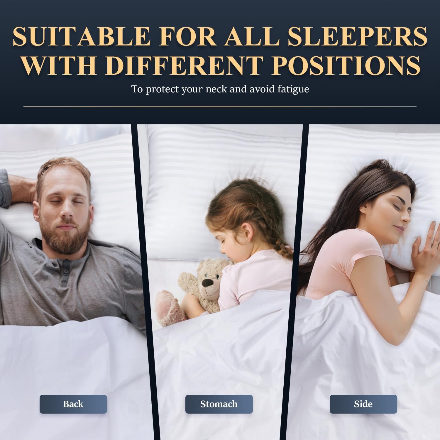 Foto 7 pulgar | Juego de 2 Almohadas Cozsinoor Calidad Hotelera - Venta Internacional