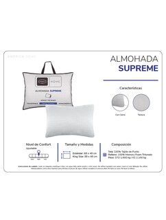 Foto 5 | Almohada América Home Supreme Estandar