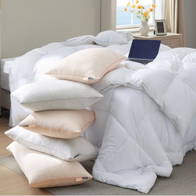 Foto 7 pulgar | Almohada Bedsure Firm King Size Juego de 2 Unidades de Espuma Viscoelástica Triturada - Venta Internacional