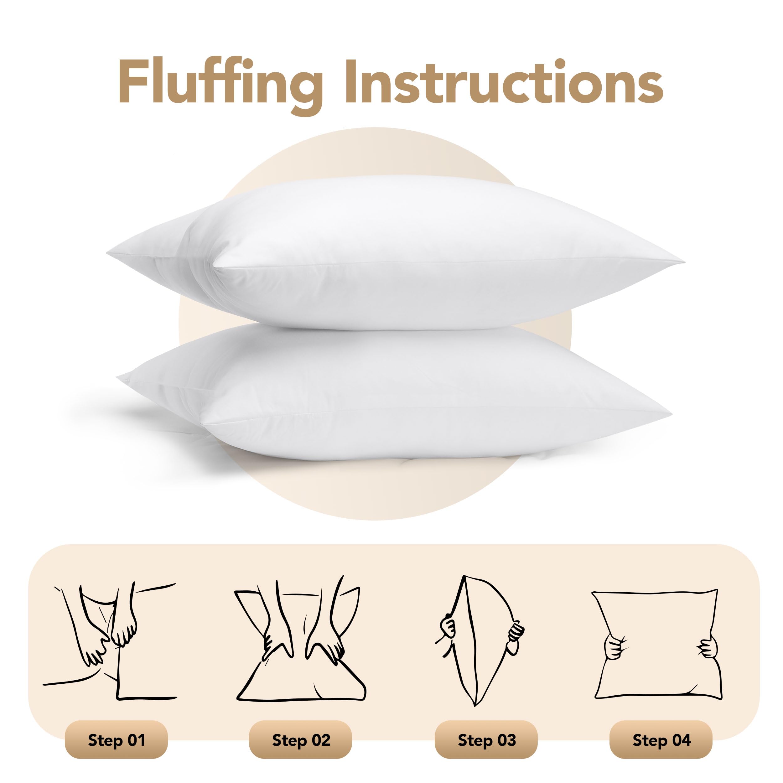 Foto 8 pulgar | Insertos De Almohada Para Exteriores Utopia Bedding, 30 X 50 Cm (paquete De 2) - Venta Internacional.