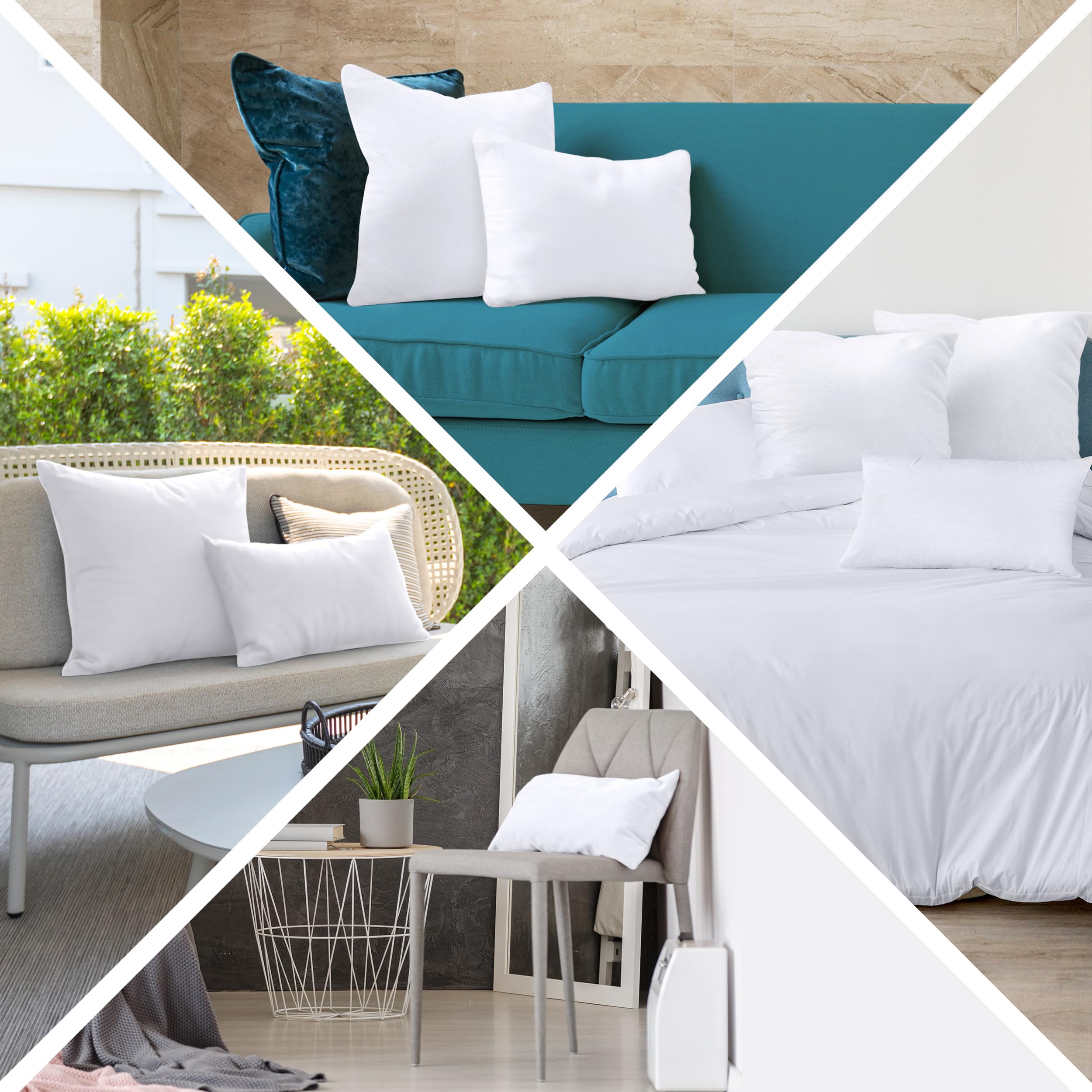 Foto 5 pulgar | Cojín Decorativo Utopia Bedding Blanco 30 x 50 cm - Venta Internacional
