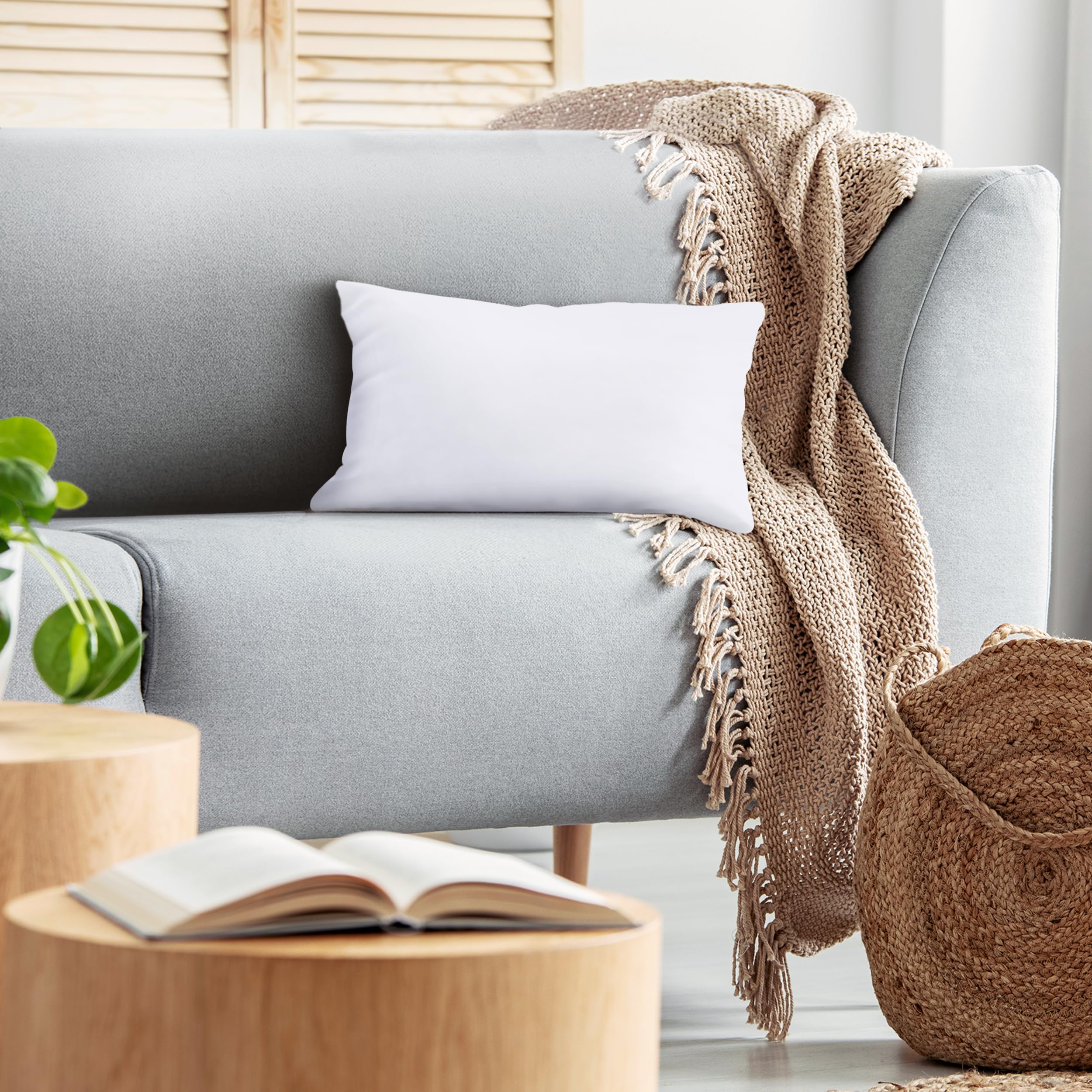Foto 5 | Cojín Decorativo Utopia Bedding Blanco 30 x 50 cm - Venta Internacional
