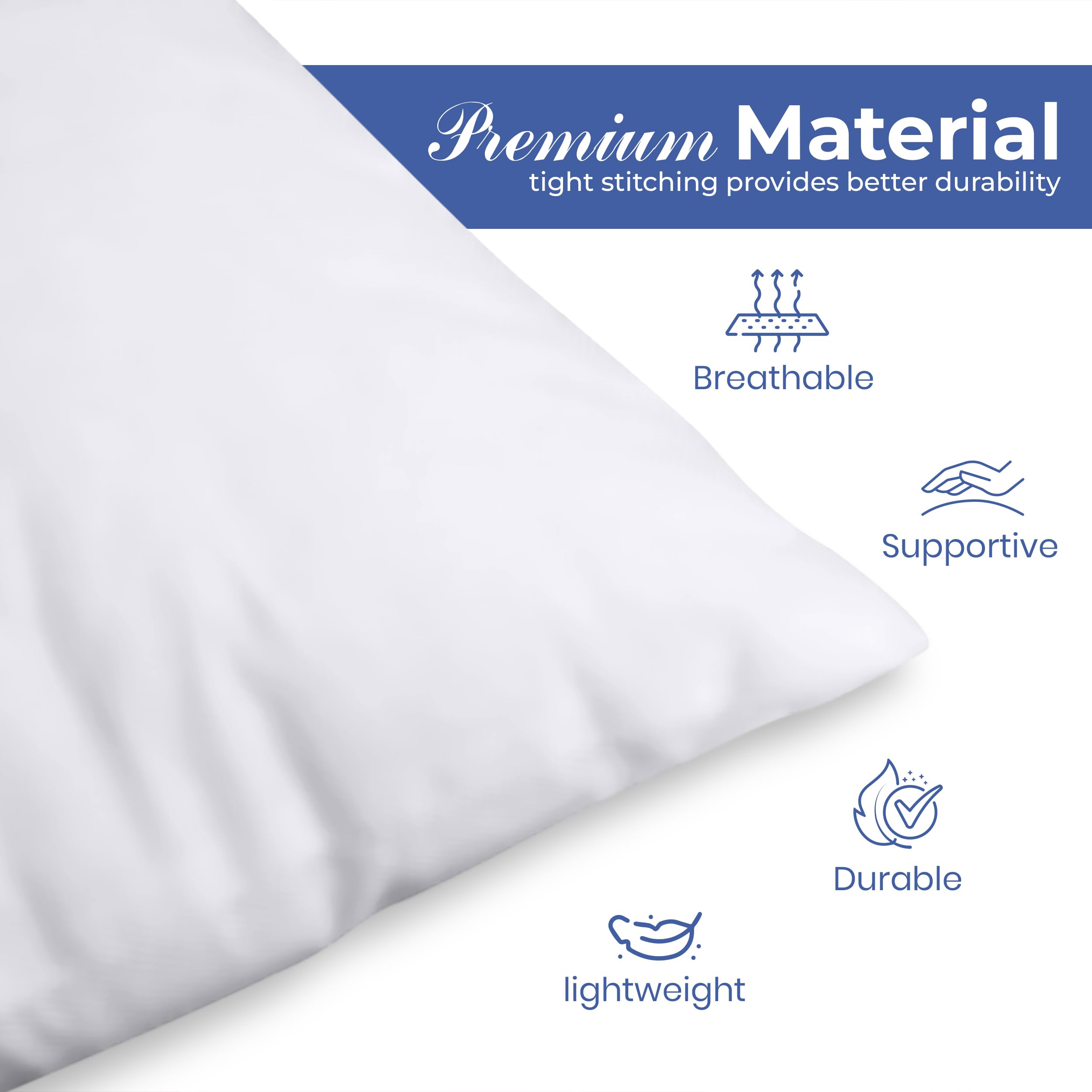 Foto 7 pulgar | Cojín Decorativo Utopia Bedding Blanco 30 x 50 cm - Venta Internacional