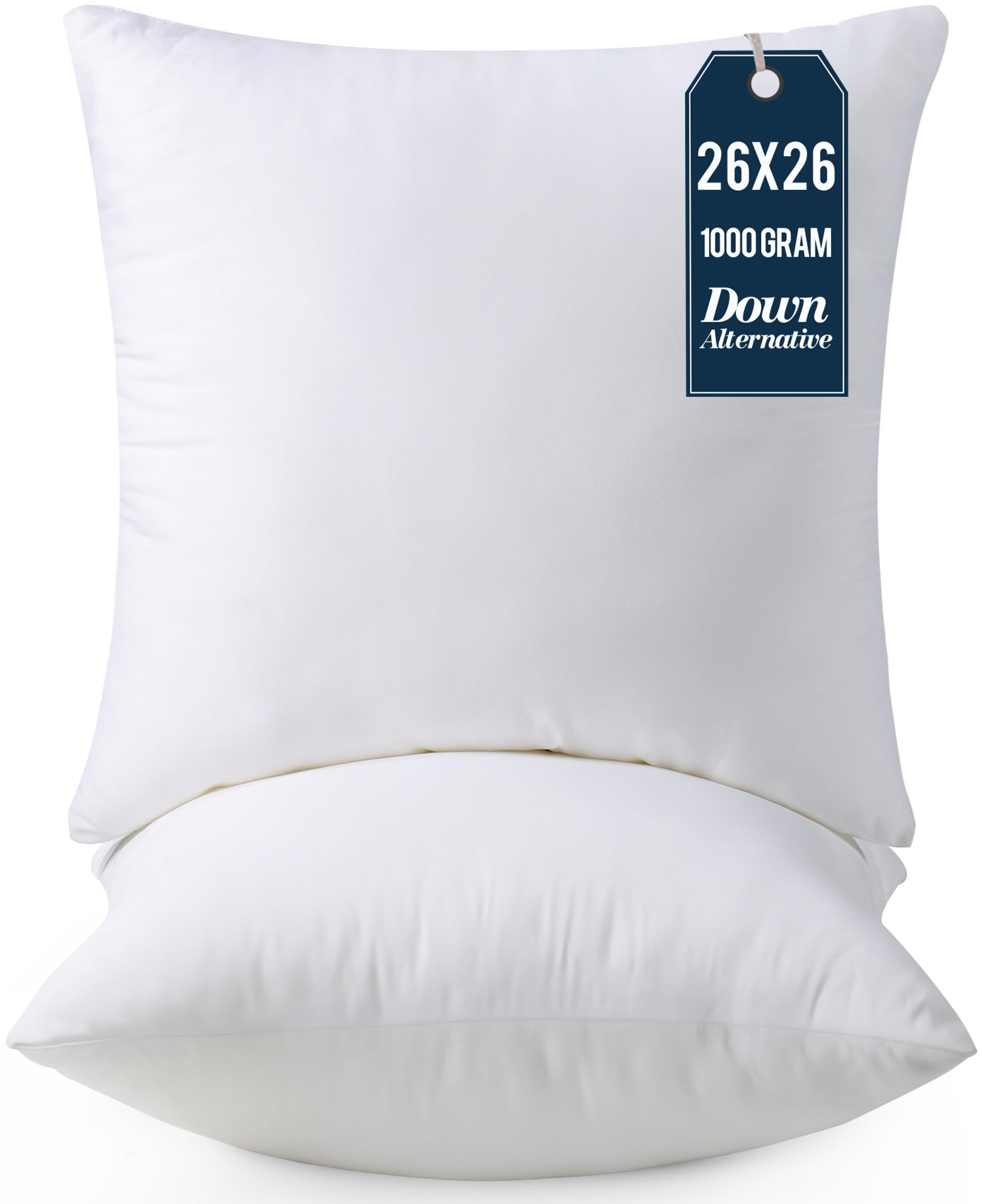 Foto 2 pulgar | Almohadas Throw Pillows Utopia 2 Unidades Blanco - Venta Internacional