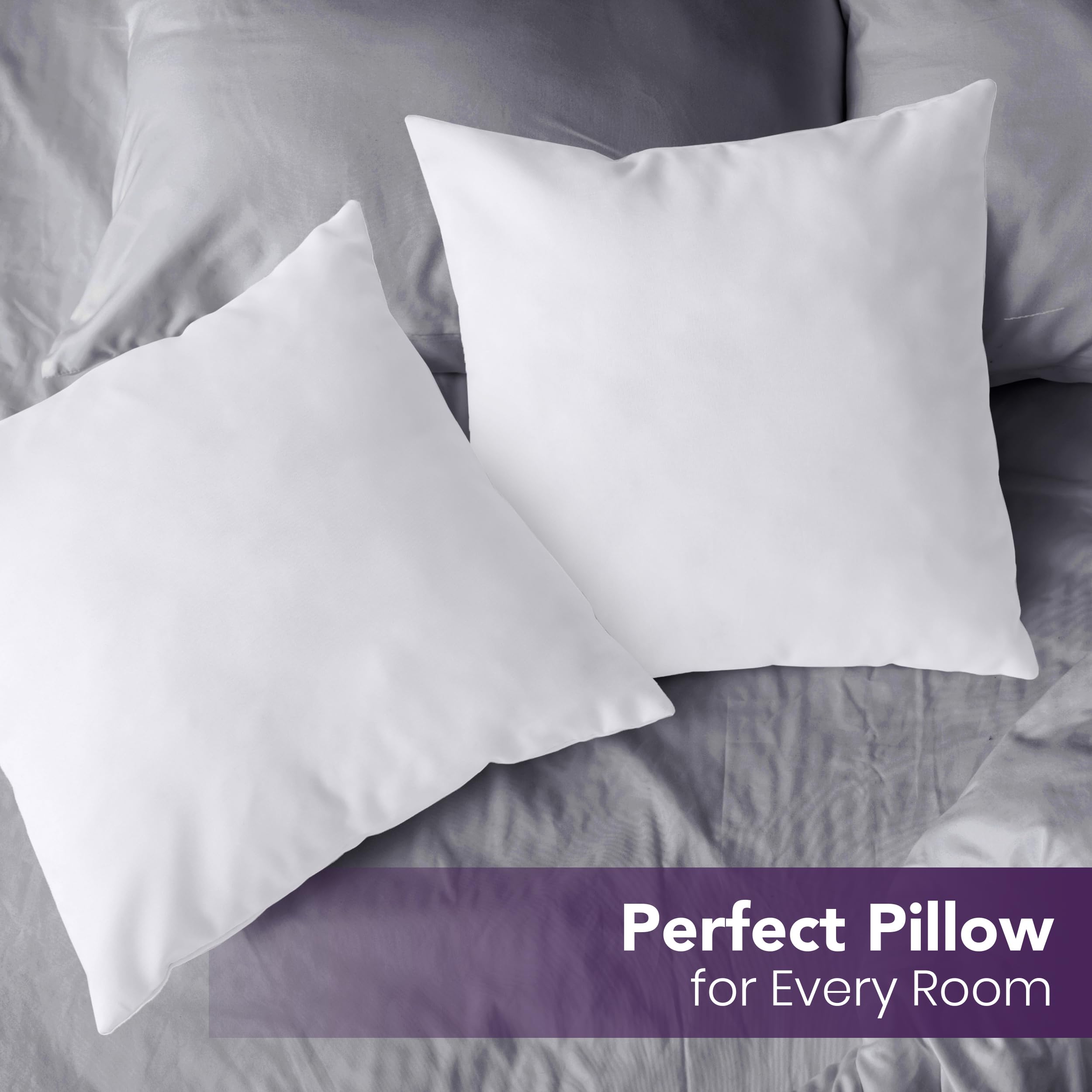 Foto 5 pulgar | Almohadas Throw Pillows Utopia 2 Unidades Blanco - Venta Internacional