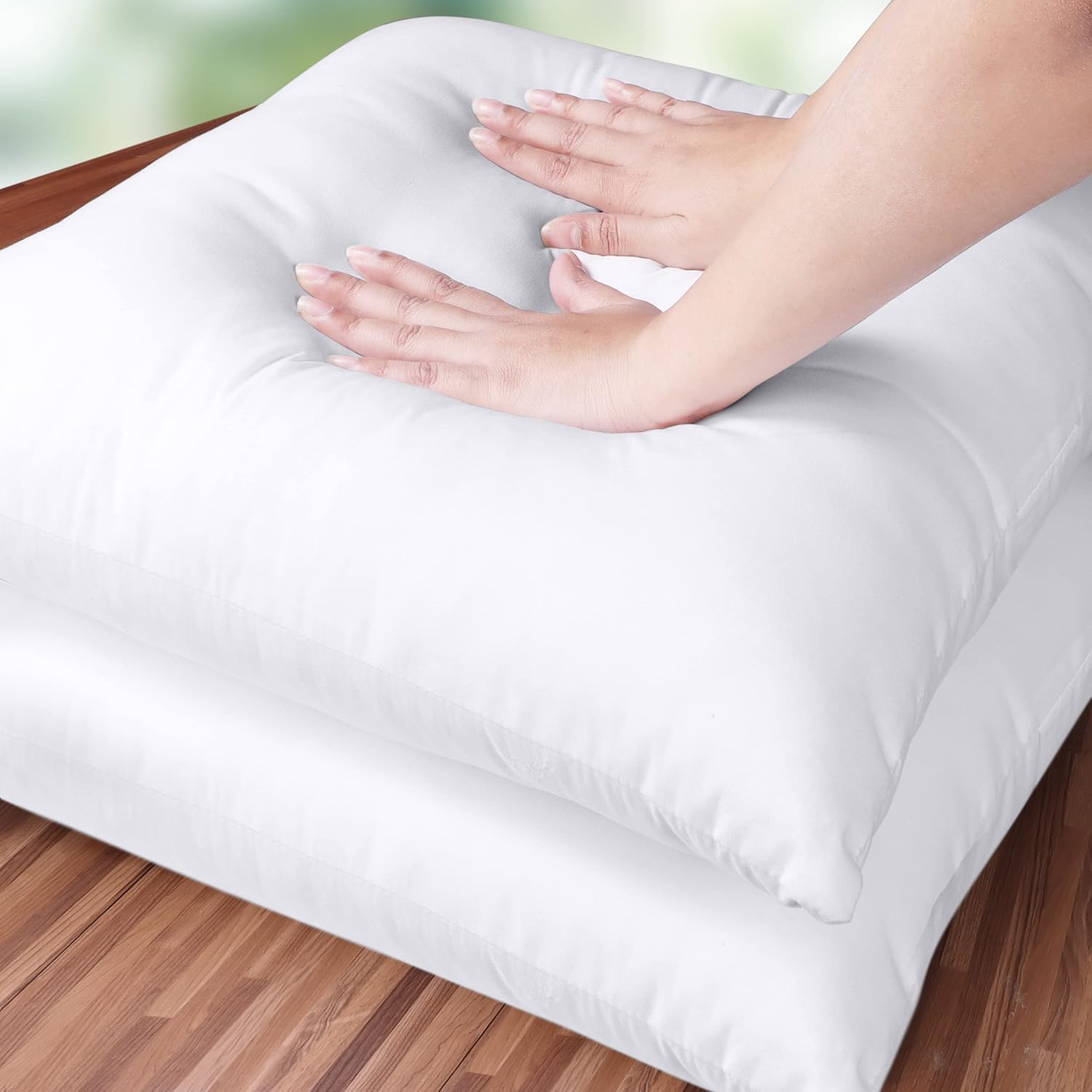 Foto 6 pulgar | Almohadas Throw Pillows Utopia 2 Unidades Blanco - Venta Internacional