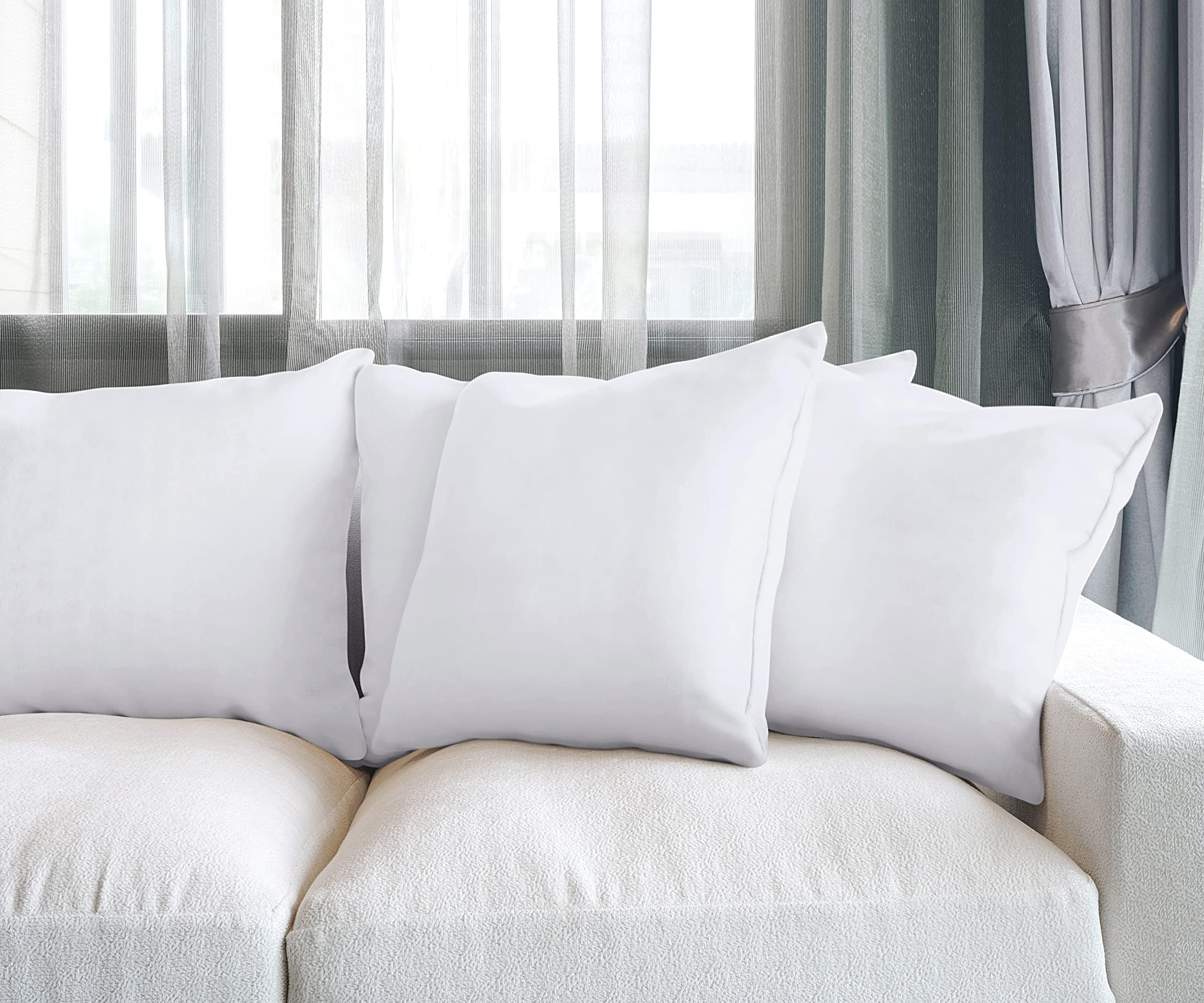 Foto 4 pulgar | Almohadas Throw Pillows Utopia 4 Unidades Blanco - Venta Internacional