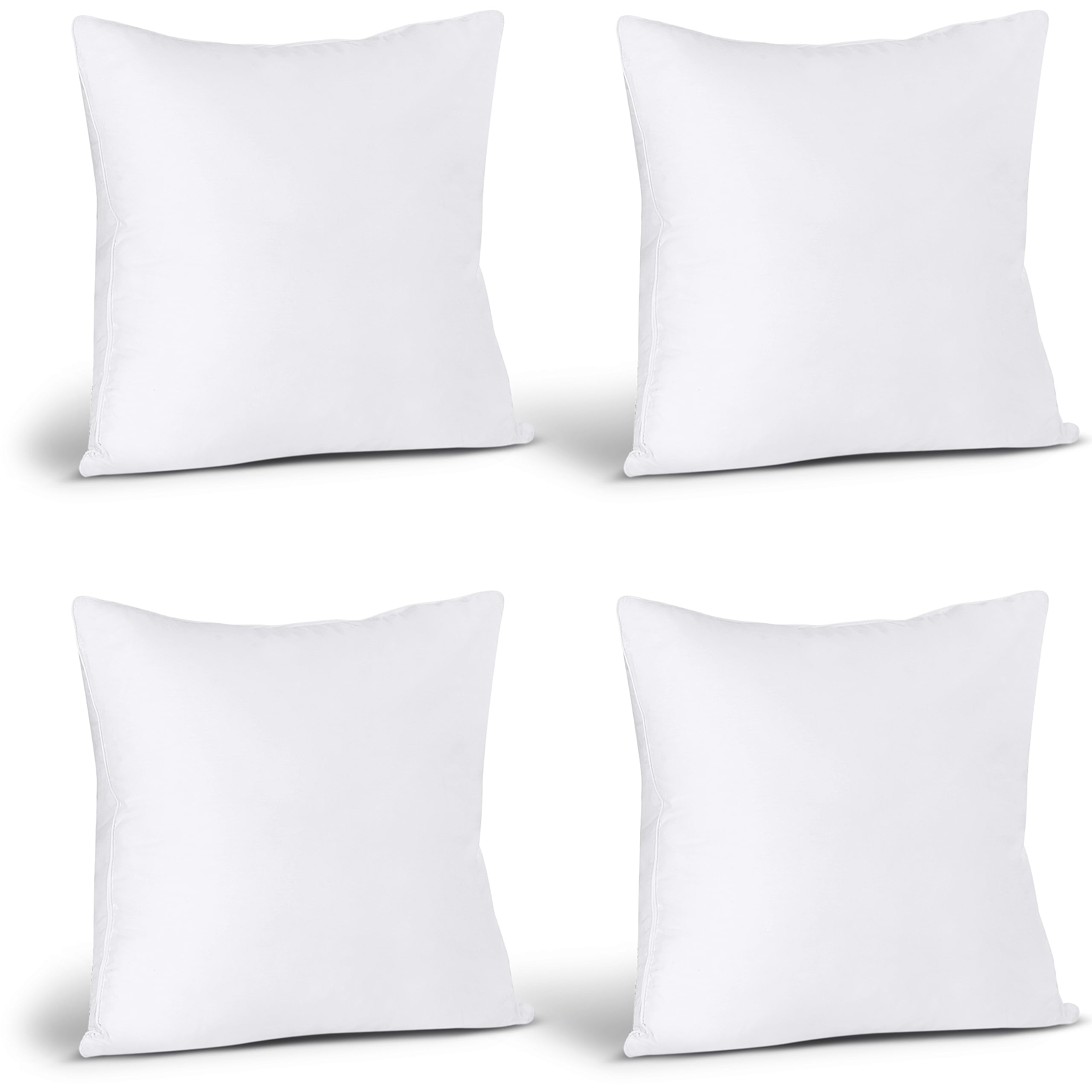 Foto 7 | Almohadas Throw Pillows Utopia 4 Unidades Blanco - Venta Internacional