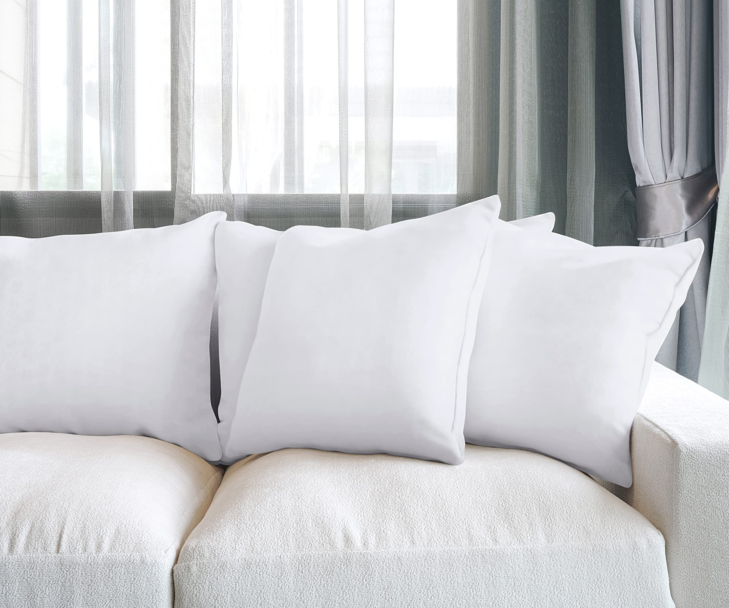Foto 4 pulgar | Almohadas Throw Pillows Utopia 4 Unidades Blanco - Venta Internacional