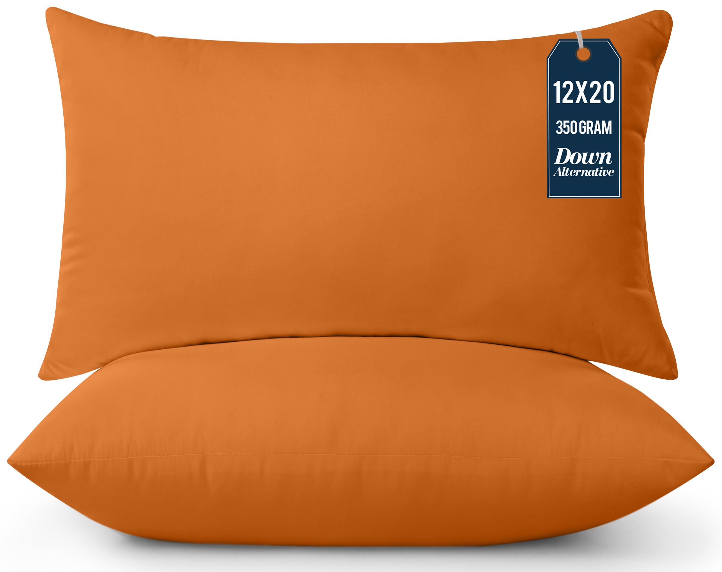 Foto 2 pulgar | Almohadas Throw Pillows Utopia 2 Unidades Naranja - Venta Internacional