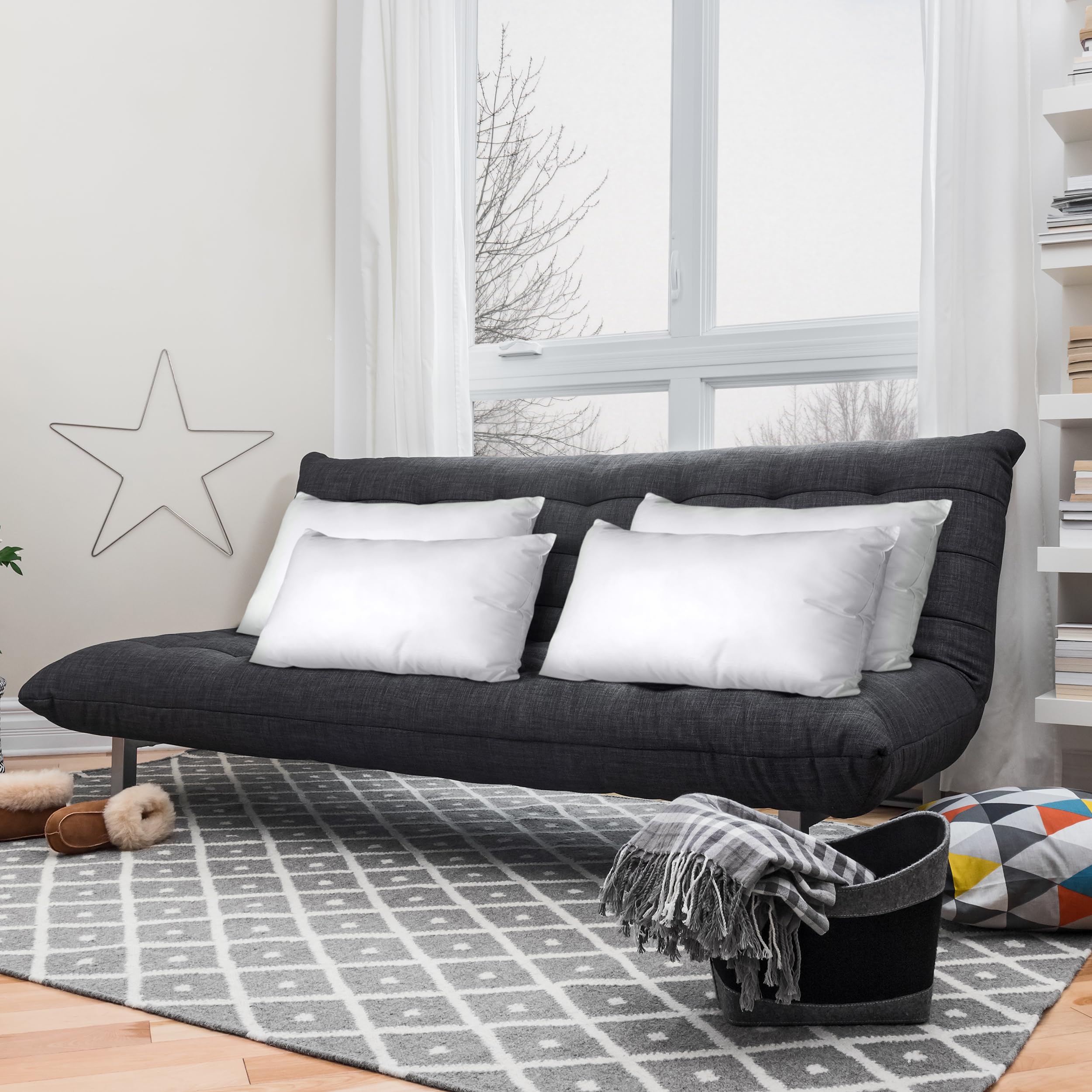 Foto 5 | Almohadas Throw Pillows Utopia 12 Unidades Blanco - Venta Internacional