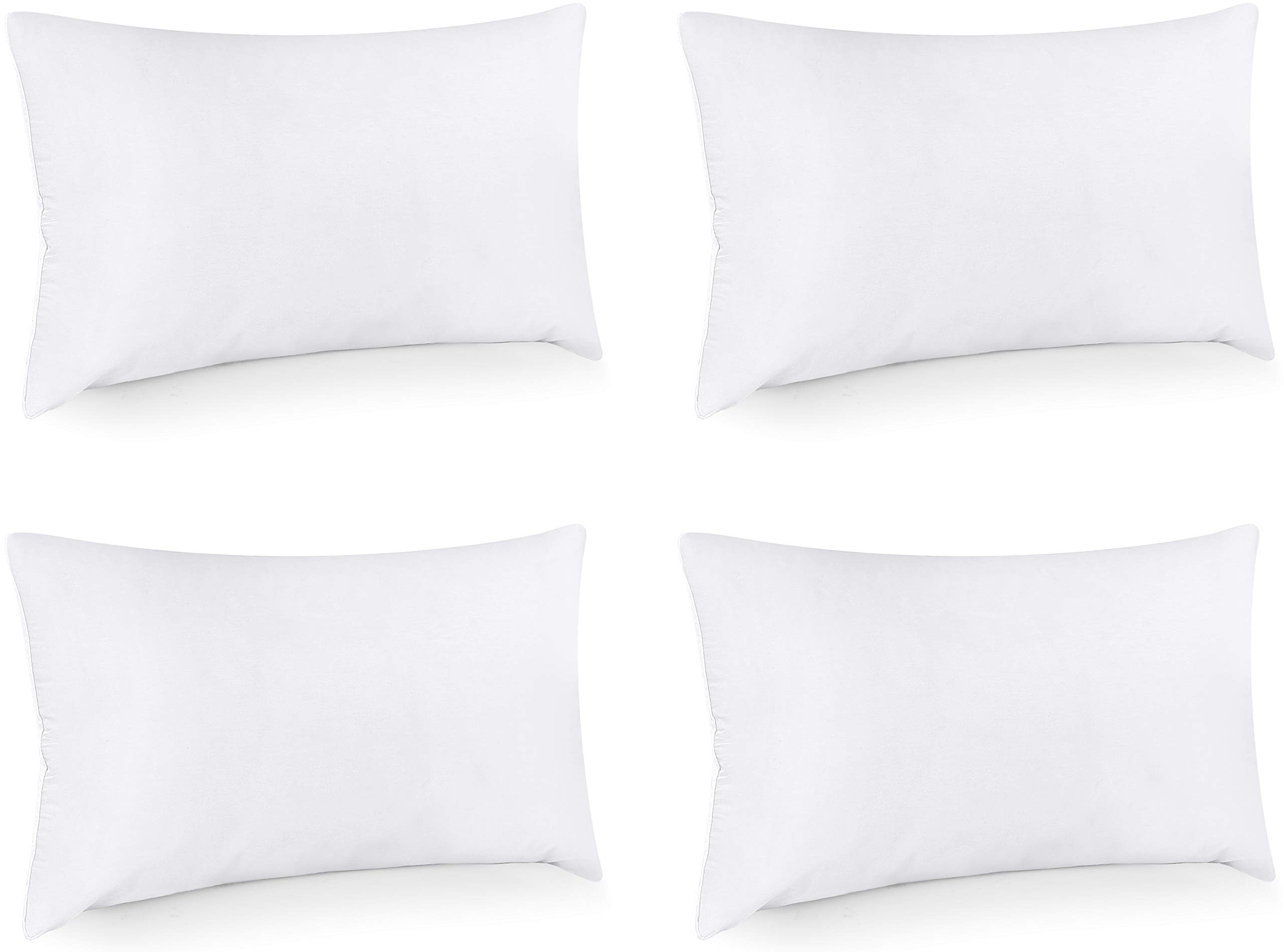 Foto 3 pulgar | Almohadas Throw Pillows Utopia 4 Unidades Blanco - Venta Internacional