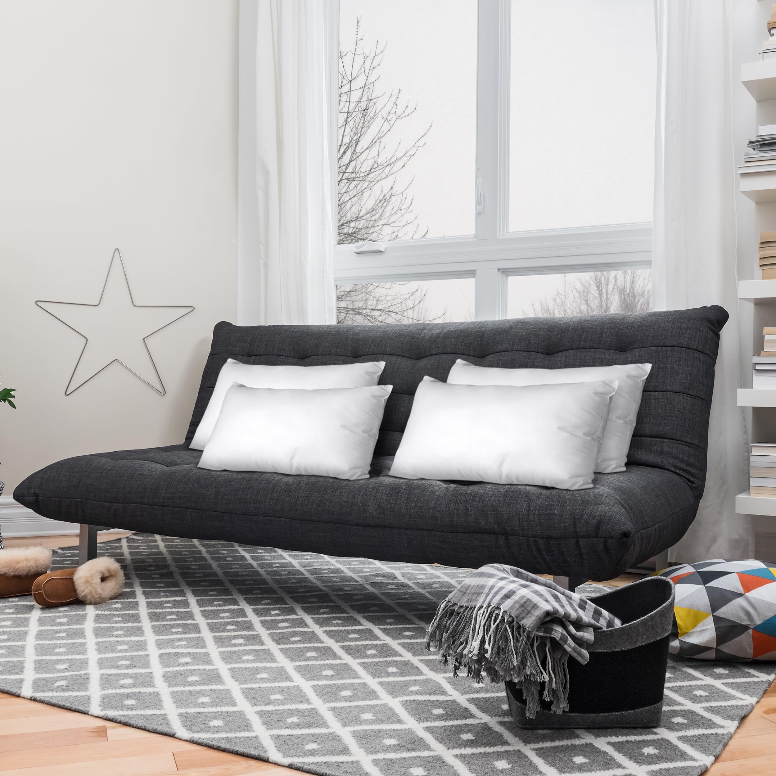 Foto 6 pulgar | Almohadas Throw Pillows Utopia 4 Unidades Blanco - Venta Internacional