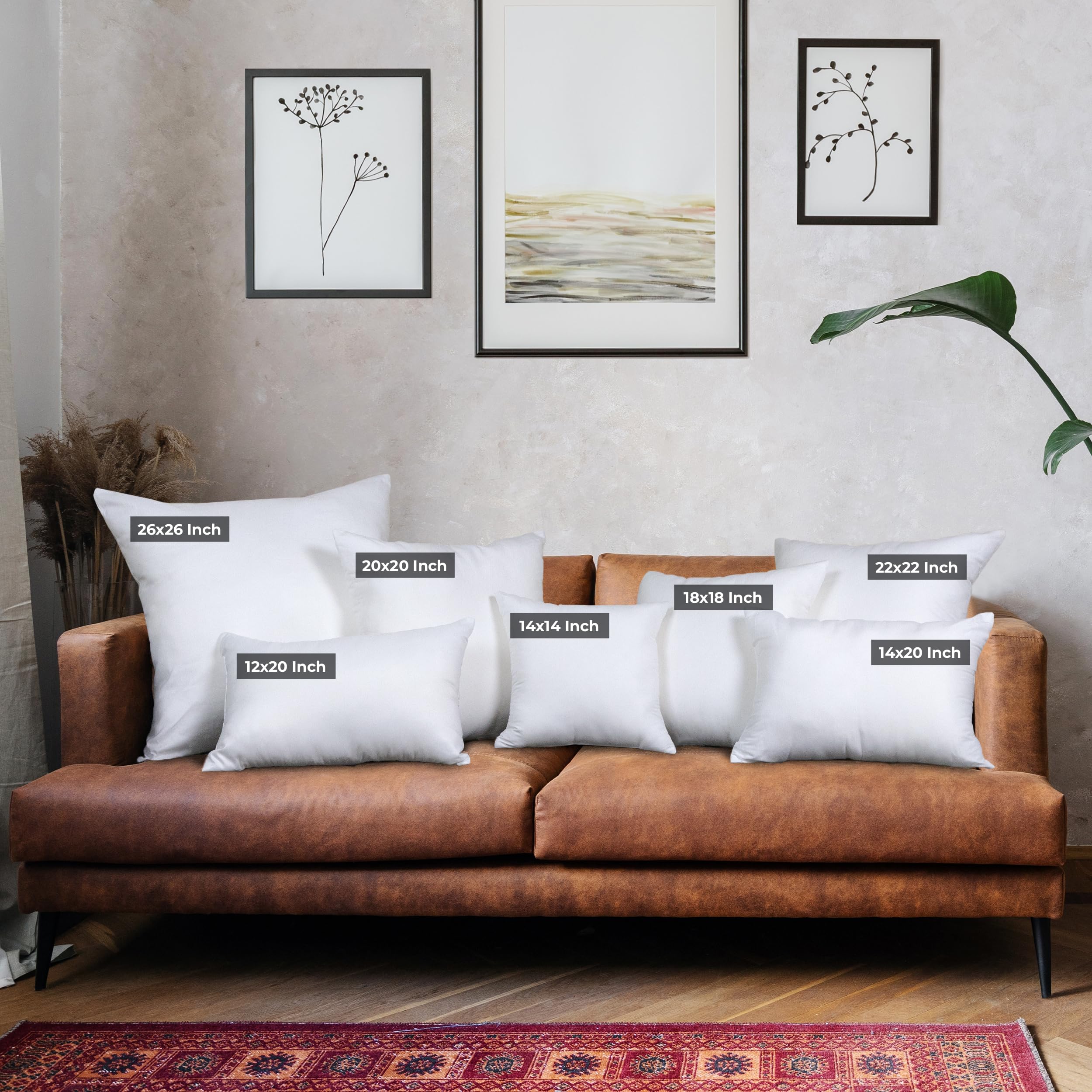 Foto 3 pulgar | Almohadas Throw Pillows Utopia Blanco 6 Piezas - Venta Internacional