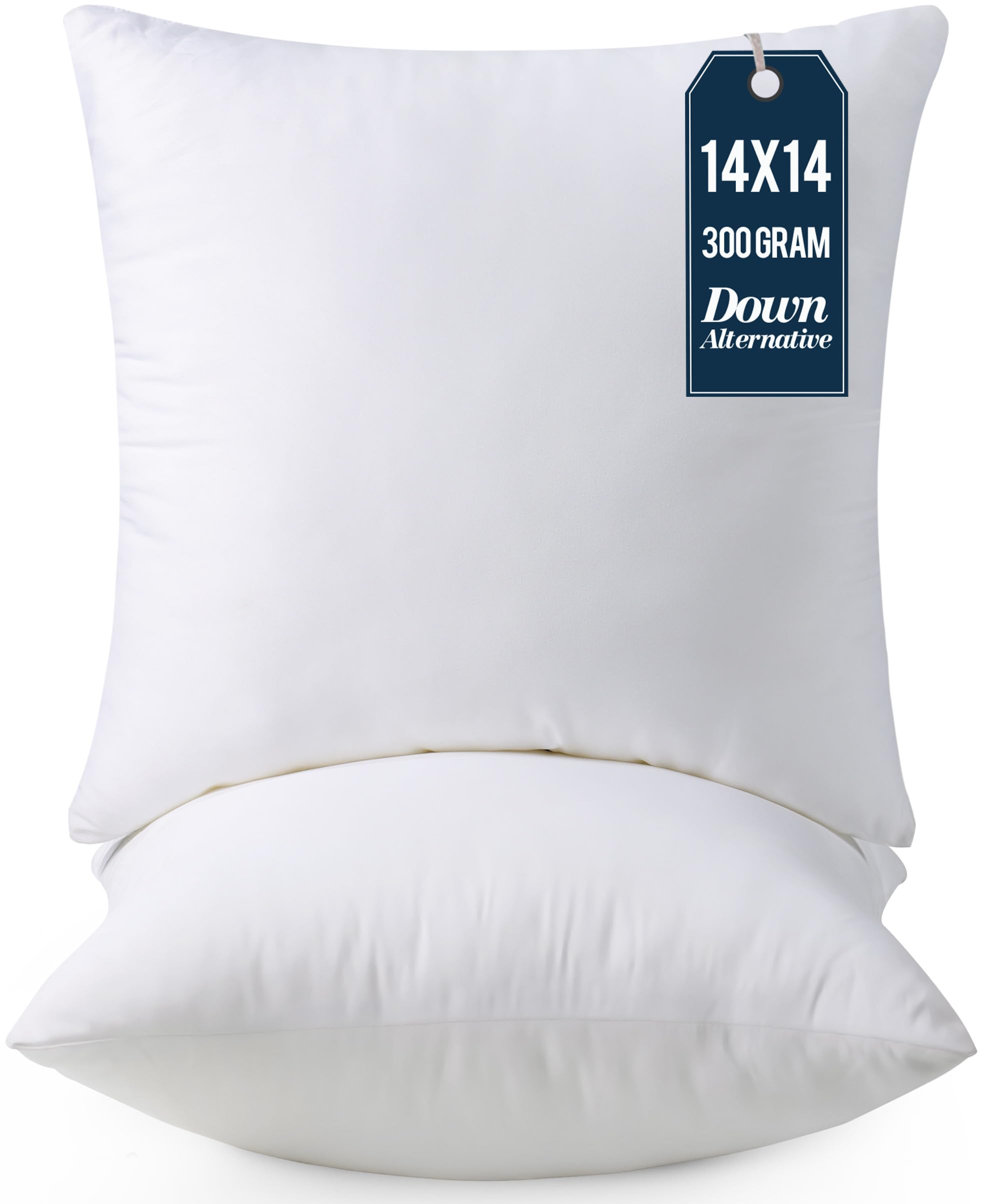 Foto 1 | Almohadas Cama Throw Pillows Utopia 2 Unidades Blanco - Venta Internacional