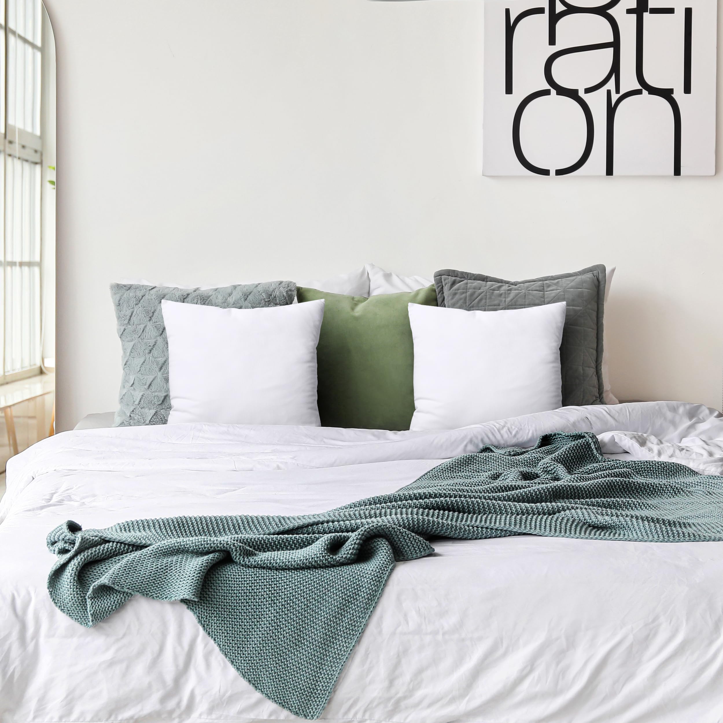 Foto 4 | Almohadas Cama Throw Pillows Utopia 2 Unidades Blanco - Venta Internacional