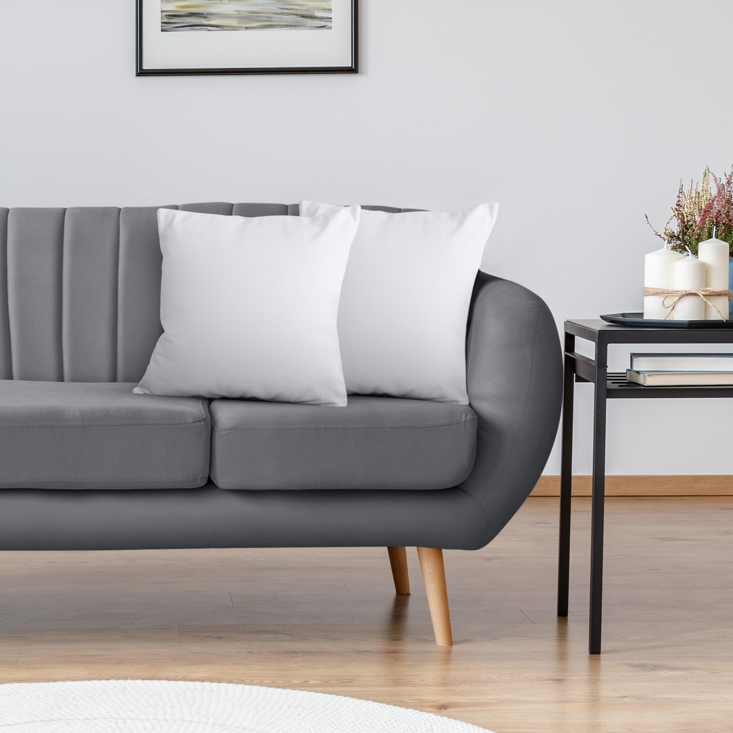 Foto 7 | Almohadas Cama Throw Pillows Utopia 2 Unidades Blanco - Venta Internacional