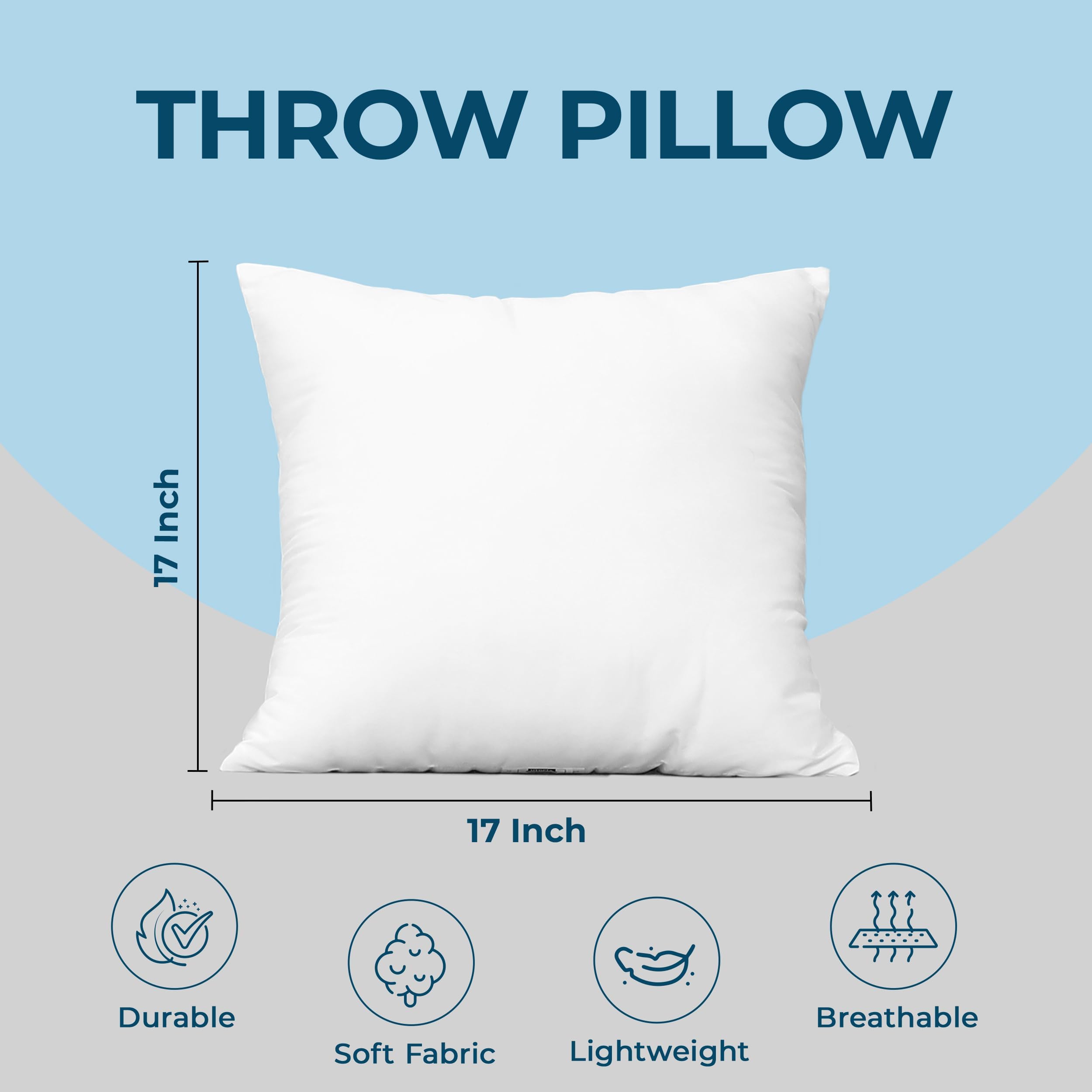Foto 5 pulgar | Almohadas Throw Pillows Utopia Blanco 4 Piezas - Venta Internacional