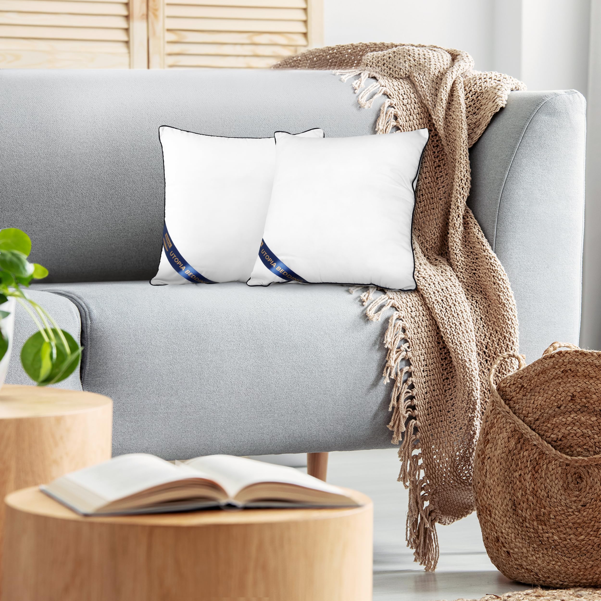 Foto 6 | Almohadas Utopia Bedding 2 Piezas Blanco - Venta Internacional