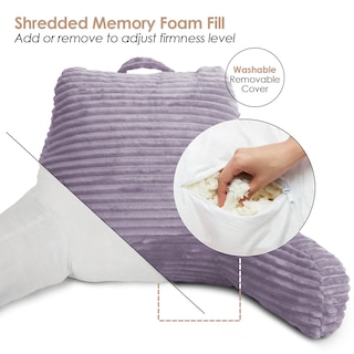 Foto 3 | Cojín De Lectura Clara Clark Para Cama Adulto Con Respaldo Para Espalda, Color Morado - Venta Internacional.