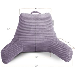 Foto 6 | Cojín De Lectura Clara Clark Para Cama Adulto Con Respaldo Para Espalda, Color Morado - Venta Internacional.