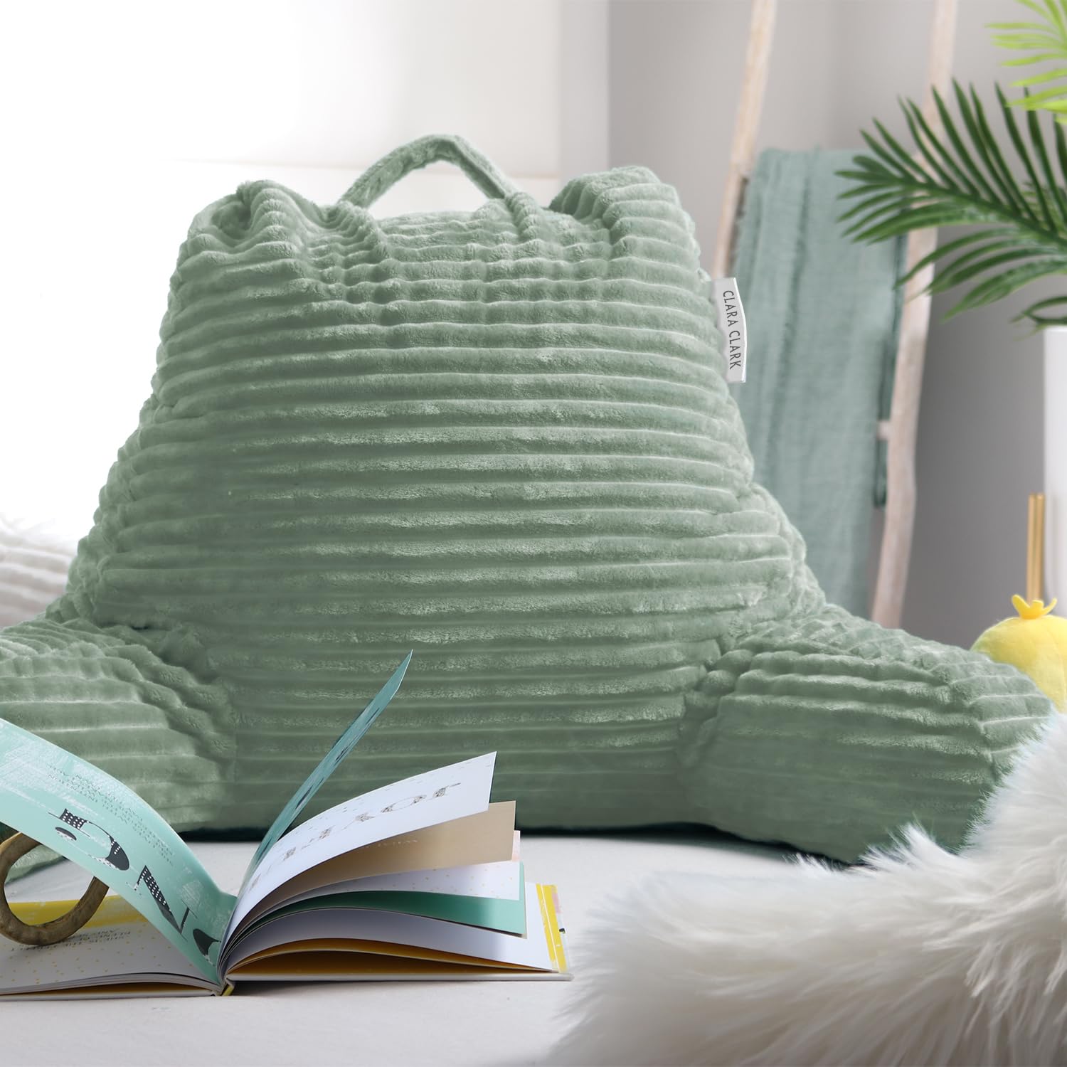 Foto 4 | Cojín De Lectura Clara Clark Para Cama Adulto Con 3 Bolsillos - Venta Internacional.