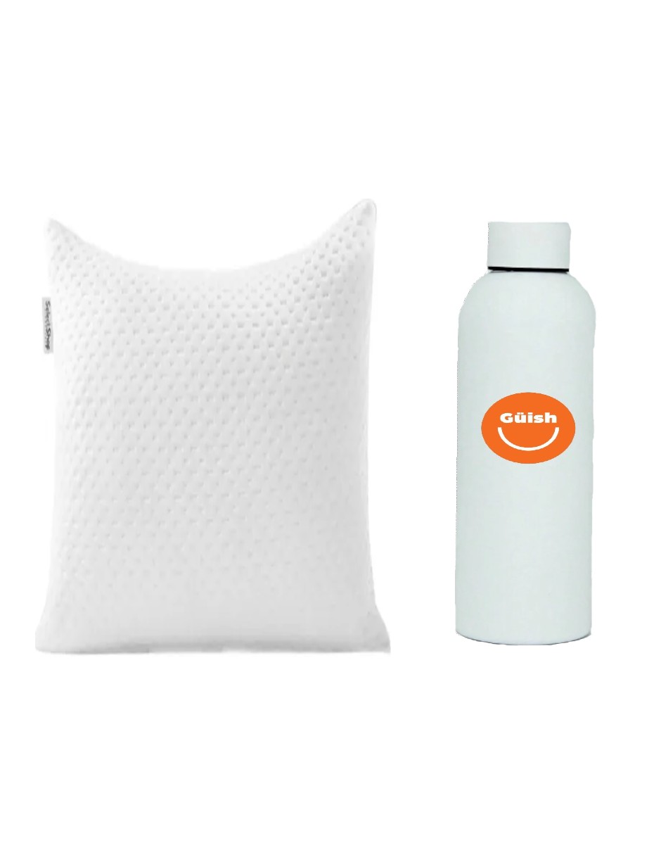 Foto 2 pulgar | Almohada Estándar + Termo de Agua de Regalo Güish