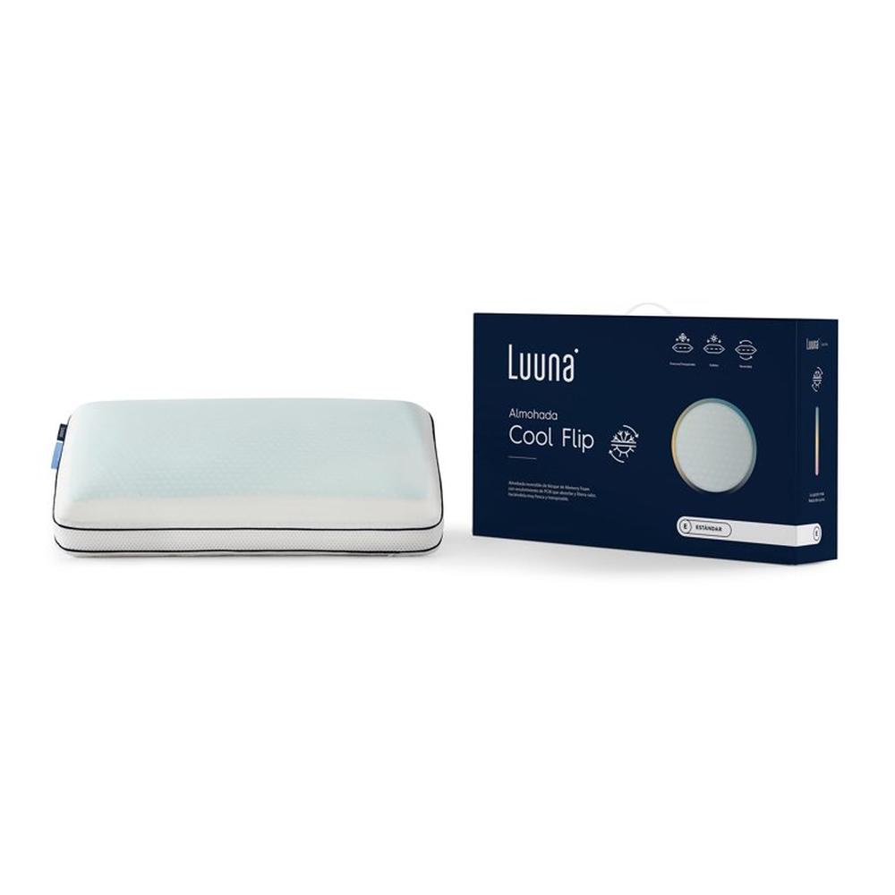 Almohada Luuna Cool Flip, King Size, Lado Fresco Y Lado Cálido, Suavidad Y Frescura