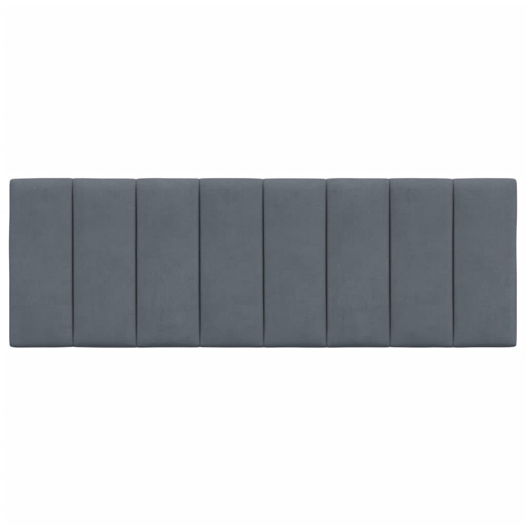 Foto 7 pulgar | Cojín De Cabecera Vidaxl Velvet Gris Oscuro 1,2 X 137 X 45 Cm - Venta Internacional.