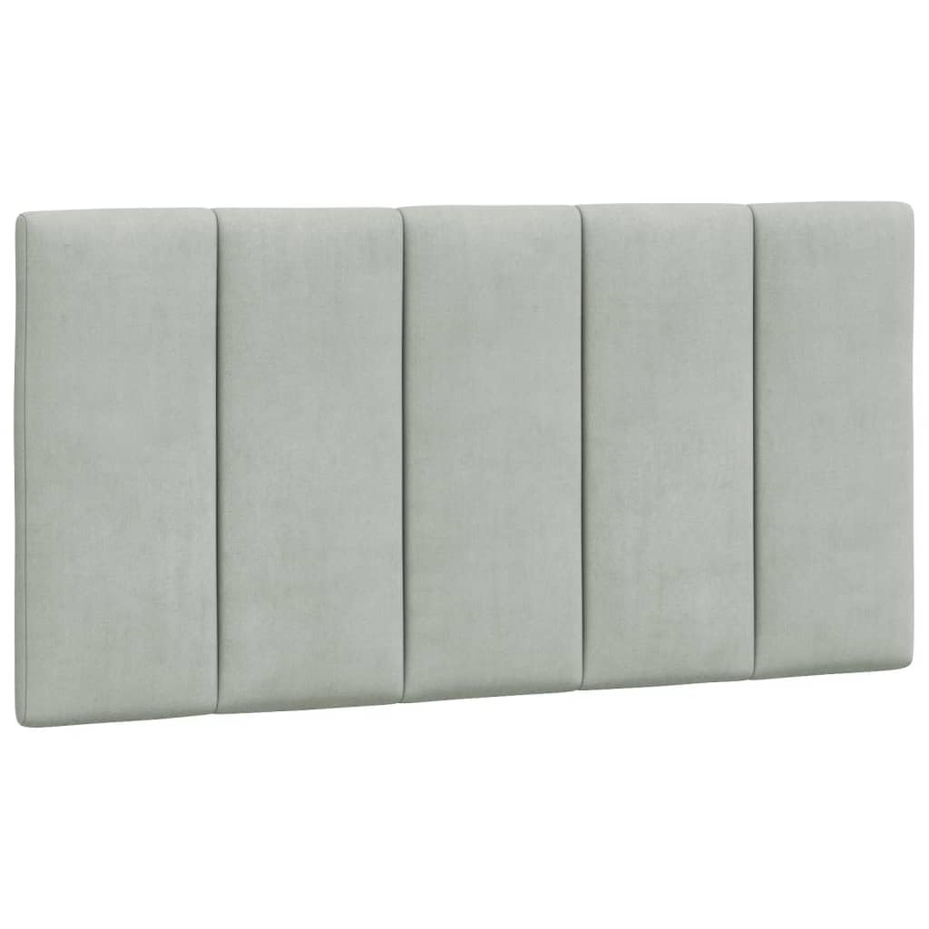 Foto 2 pulgar | Cojín Para Cabecera Vidaxl, Terciopelo Gris Claro, 100 X 30 X 45 Cm - Venta Internacional.