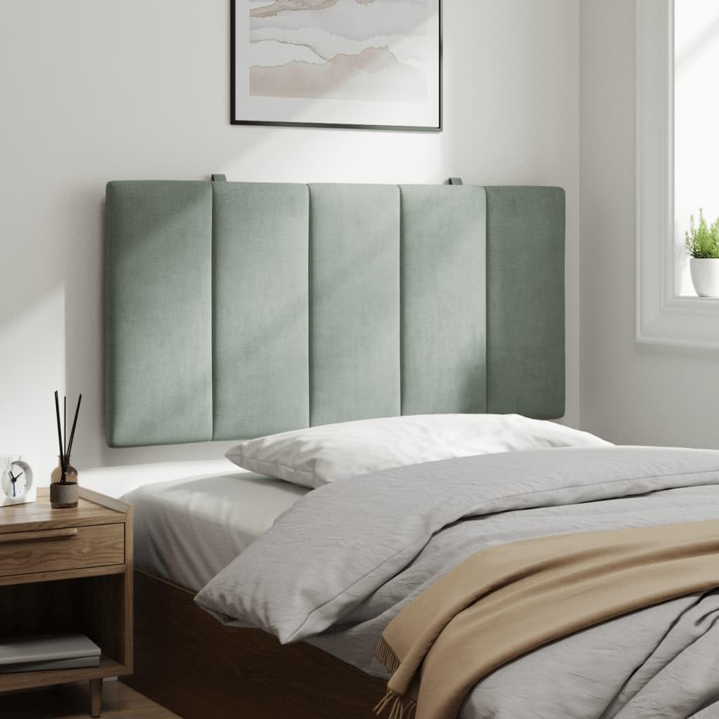 Foto 5 pulgar | Cojín Para Cabecera Vidaxl, Terciopelo Gris Claro, 100 X 30 X 45 Cm - Venta Internacional.
