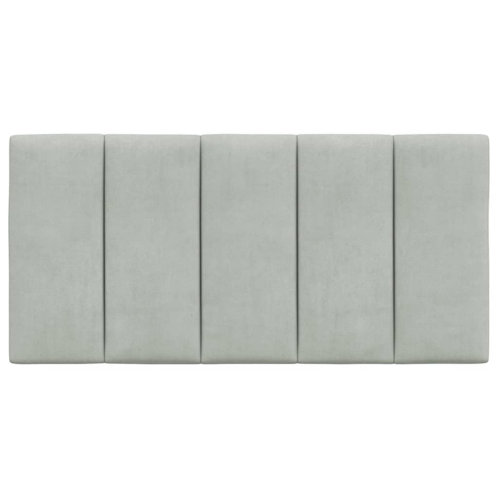 Foto 7 pulgar | Cojín Para Cabecera Vidaxl, Terciopelo Gris Claro, 100 X 30 X 45 Cm - Venta Internacional.