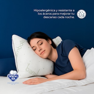 Foto 3 | Almohada Ajustable Memory Foam Coozy Bamboo, Ipoalergénica, Anti Ácaros Y Transpirable. Funda Removible Suave Y Lavable