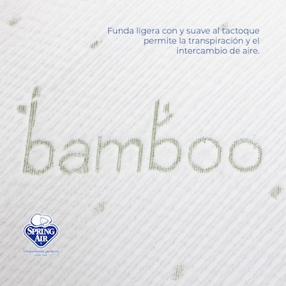 Foto 5 | Almohada Ajustable Memory Foam Coozy Bamboo, Ipoalergénica, Anti Ácaros Y Transpirable. Funda Removible Suave Y Lavable