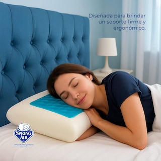 Foto 4 | Almohada Memory Foam Ice-cloud. Almohada Con Placa De Gel Regulador De Temperatura