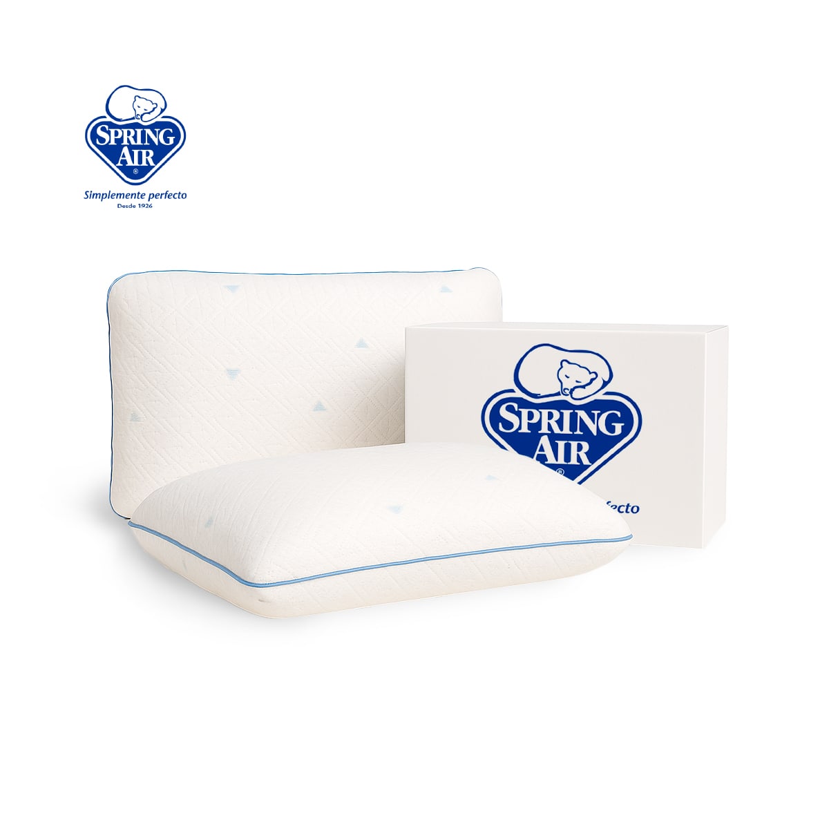 Foto 2 pulgar | Pack 2 Almohadas Cool Sleep ,memory Foam, Hipoalergénica, Fresca Y Transpirable . Funda Removible Suave Y Lavable