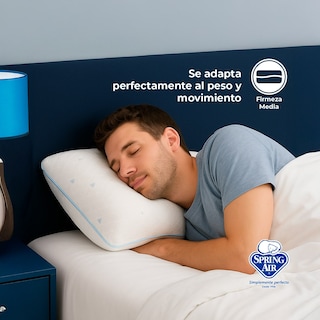 Foto 5 | Pack 2 Almohadas Cool Sleep ,memory Foam, Hipoalergénica, Fresca Y Transpirable . Funda Removible Suave Y Lavable