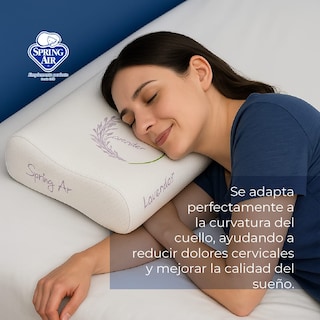 Foto 3 | Almohada Cervi-relax Memory Foam Infusión A Lavanda. Esencia Lavanda Calmante Y Relajante