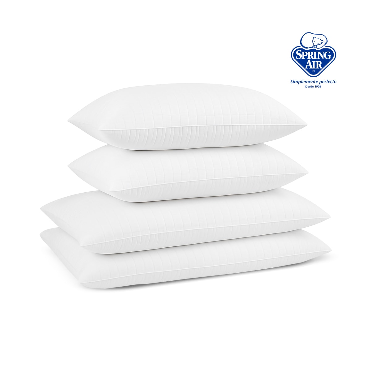 Foto 3 pulgar | 2 Almohadas Estándar + 2 Queen Size Essence Peach Feel, Soporte Perfecto Cabeza Y Cuello, Anti Ácaros E Hipoalergénico