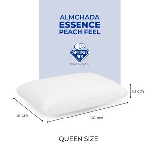 Foto 5 | 2 Almohadas Estándar + 2 Queen Size Essence Peach Feel, Soporte Perfecto Cabeza Y Cuello, Anti Ácaros E Hipoalergénico