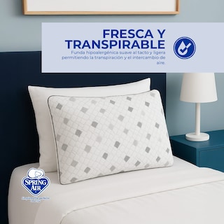 Foto 4 | Almohada Luxe-carbón Almohada Reduce Estrés, Transpirable Y Reduce Olores. Funda Removible Y Lavable