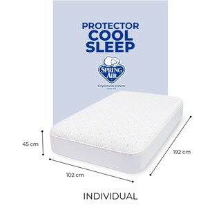 Foto 8 | 2 Almohadas Cool Sleep + Cubre Colchón Individual Freeze