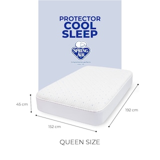 Foto 8 | 2 Almohadas Cool Sleep + Cubre Colchón Queen Size Freeze