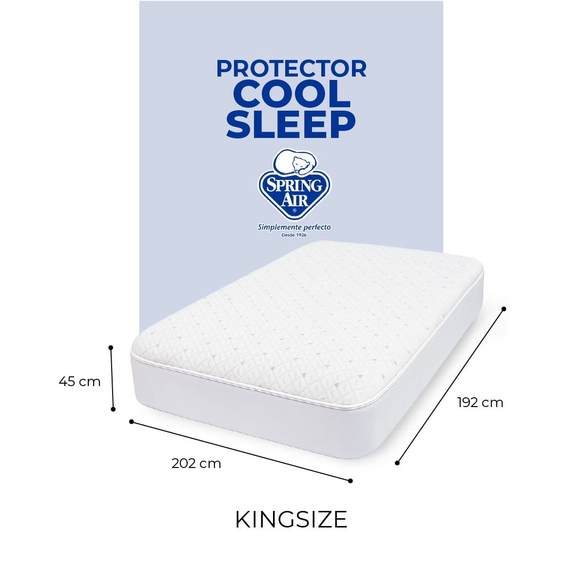 Foto 8 | 2 Almohadas Cool Sleep + Cubre Colchón King Size Freeze