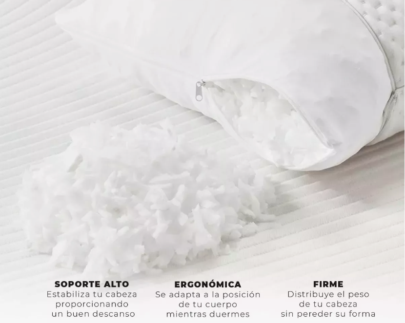 Foto 7 pulgar | Almohada Memory Foam Estándar Gel Ajustable Suave Cómoda