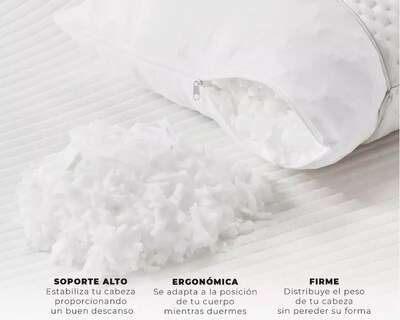 Foto 6 | Almohada Memory Foam Estándar Gel Ajustable Suave Cómoda