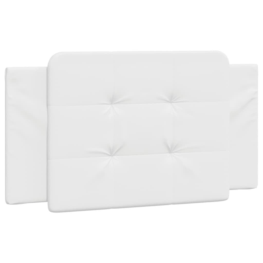 Foto 3 | Cojín De Cabecera Vidaxl De Piel Sintética Para Cama De 100 Cm, Color Blanco - Venta Internacional.