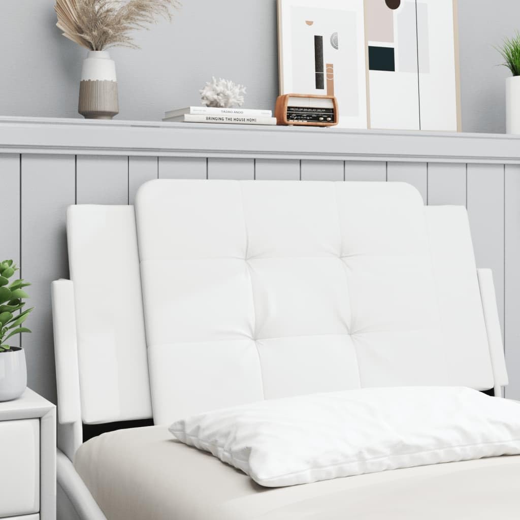 Foto 5 pulgar | Cojín De Cabecera Vidaxl De Piel Sintética Para Cama De 100 Cm, Color Blanco - Venta Internacional.
