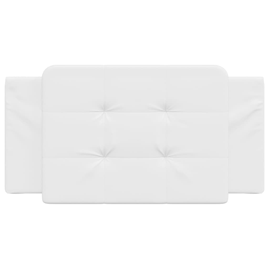 Foto 6 pulgar | Cojín De Cabecera Vidaxl De Piel Sintética Para Cama De 100 Cm, Color Blanco - Venta Internacional.