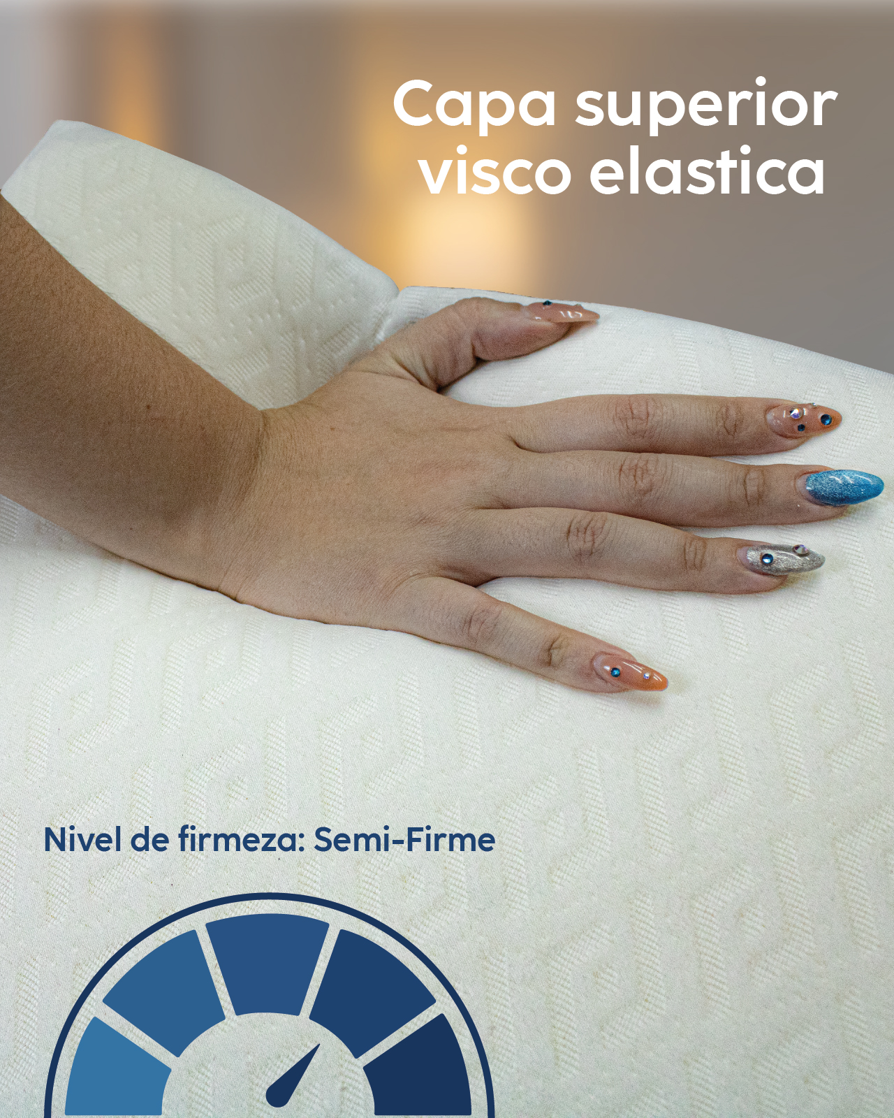 Foto 4 pulgar | Dr Joohn Almohada Tipo Cuña Para Cama Ultra Confort Ideal Para Dormir, Antirronquidos Y Antirreflujo Blanco